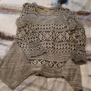 NWOT asymmetrical tunic sweater
